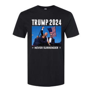 Trump 2024 Never Surrender Trump Assassinated Softstyle® CVC T-Shirt