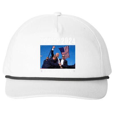 Trump 2024 Never Surrender Trump Assassinated Snapback Five-Panel Rope Hat