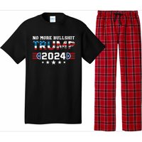 Trump 2024 No More Bullshit American Election 2024 Pajama Set