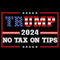 Trump 2024 No Tax On Tips Us Flag Vintage Backpack