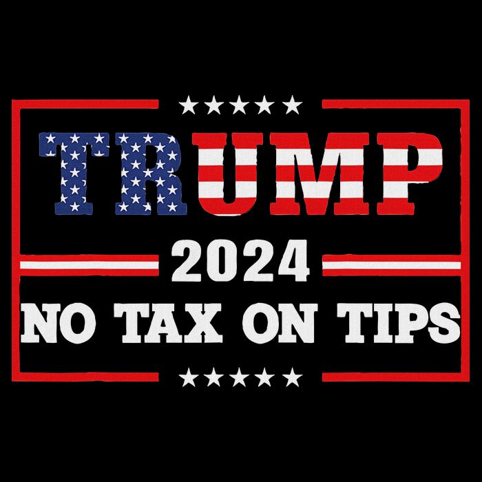 Trump 2024 No Tax On Tips Us Flag Vintage Backpack