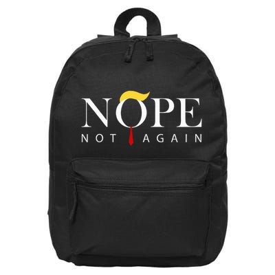 Trump 2024 Nope Not Again Funny Trump 16 in Basic Backpack