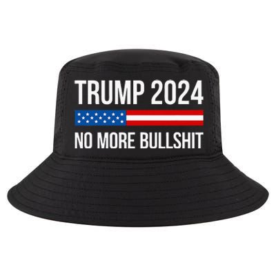 Trump 2024 No More Bullshit Cool Comfort Performance Bucket Hat