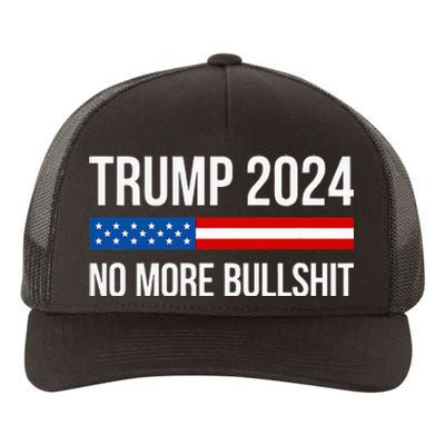 Trump 2024 No More Bullshit Yupoong Adult 5-Panel Trucker Hat