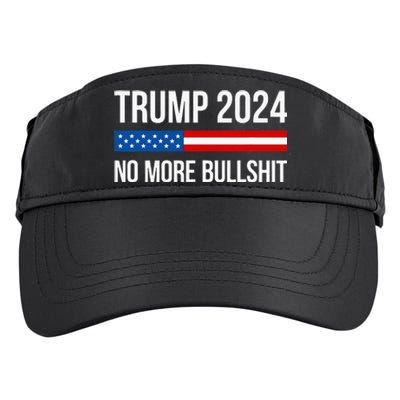 Trump 2024 No More Bullshit Adult Drive Performance Visor