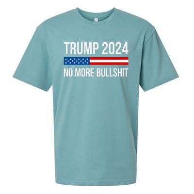 Trump 2024 No More Bullshit Sueded Cloud Jersey T-Shirt