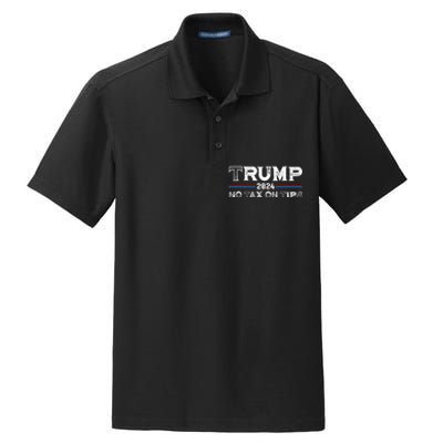 Trump 2024 No Tax On Tips Us Flag Dry Zone Grid Polo