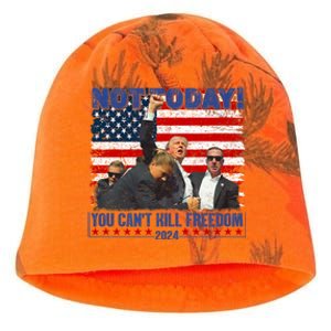 Trump 2024 Not Today You CanT Kill Freedom Kati - Camo Knit Beanie