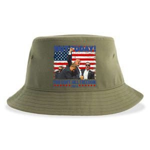 Trump 2024 Not Today You CanT Kill Freedom Sustainable Bucket Hat