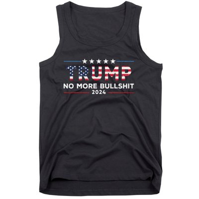 Trump 2024 No More Bullshit Political Tank Top