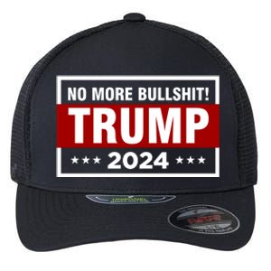 Trump 2024 No More BS Save America USA Vote Flexfit Unipanel Trucker Cap