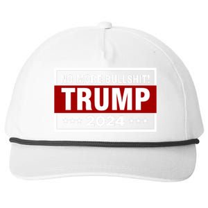 Trump 2024 No More BS Save America USA Vote Snapback Five-Panel Rope Hat