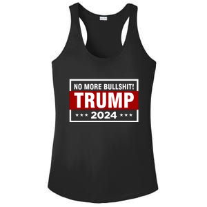 Trump 2024 No More BS Save America USA Vote Ladies PosiCharge Competitor Racerback Tank