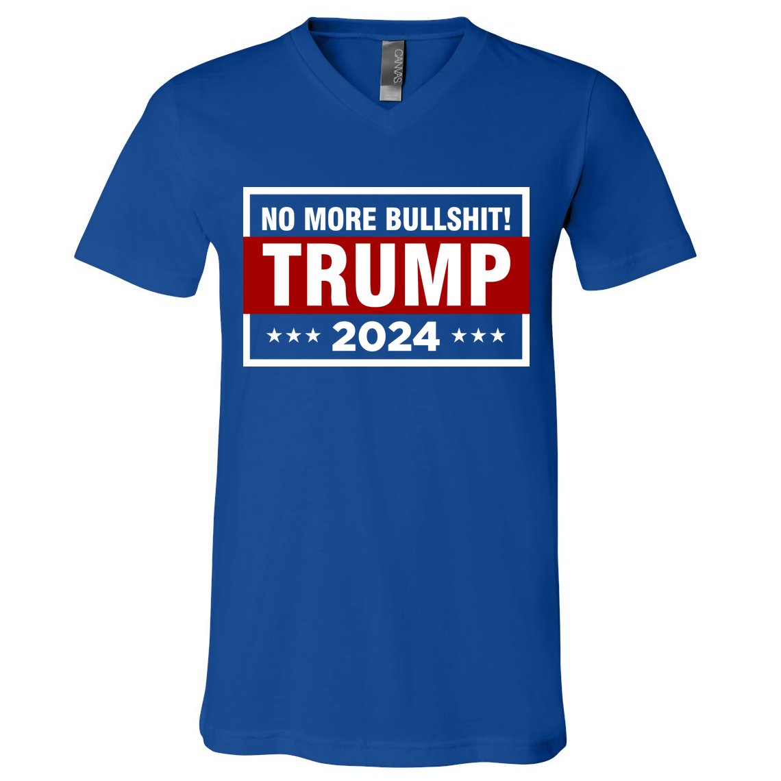 Trump 2024 No More BS Save America USA Vote V-Neck T-Shirt