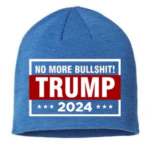 Trump 2024 No More BS Save America USA Vote Sustainable Beanie