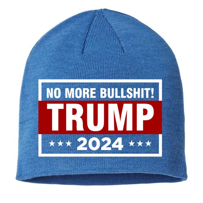 Trump 2024 No More BS Save America USA Vote Sustainable Beanie