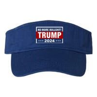 Trump 2024 No More BS Save America USA Vote Valucap Bio-Washed Visor