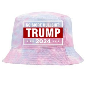 Trump 2024 No More BS Save America USA Vote Tie-Dyed Bucket Hat