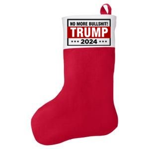 Trump 2024 No More BS Save America USA Vote Felt Holiday Christmas Stocking