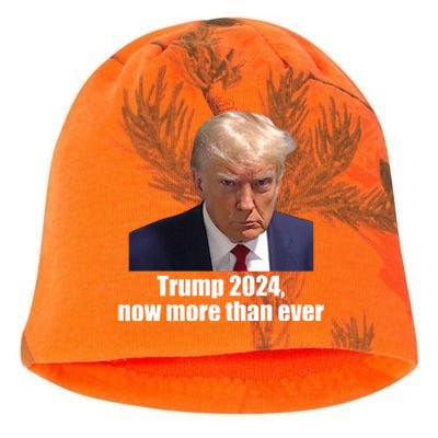 Trump 2024 Now More Than Ever Kati - Camo Knit Beanie