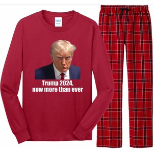 Trump 2024 Now More Than Ever Long Sleeve Pajama Set