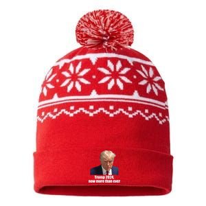 Trump 2024 Now More Than Ever USA-Made Snowflake Beanie