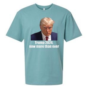 Trump 2024 Now More Than Ever Sueded Cloud Jersey T-Shirt