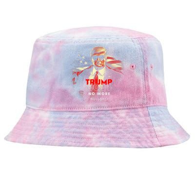 Trump 2024 No More Bullshit American Flag Tie-Dyed Bucket Hat