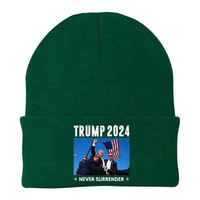 Trump 2024 Never Surrender Trump Assassinated Knit Cap Winter Beanie