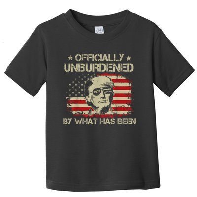 Trump 2024 Officially Unburdened By What Has Been Trump Toddler T-Shirt