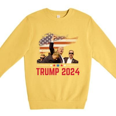 Trump 2024 Outlaw Hillbilly J.D.Vance 2024 Donald Trump Premium Crewneck Sweatshirt