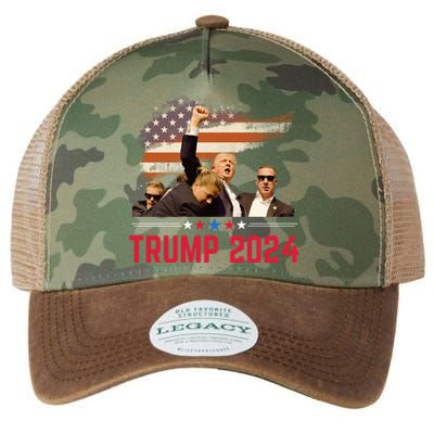 Trump 2024 Outlaw Hillbilly J.D.Vance 2024 Donald Trump Legacy Tie Dye Trucker Hat