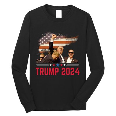 Trump 2024 Outlaw Hillbilly J.D.Vance 2024 Donald Trump Long Sleeve Shirt