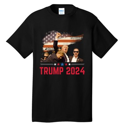 Trump 2024 Outlaw Hillbilly J.D.Vance 2024 Donald Trump Tall T-Shirt