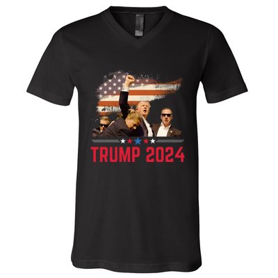 Trump 2024 Outlaw Hillbilly J.D.Vance 2024 Donald Trump V-Neck T-Shirt