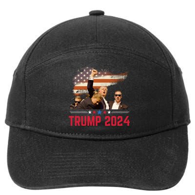 Trump 2024 Outlaw Hillbilly J.D.Vance 2024 Donald Trump 7-Panel Snapback Hat