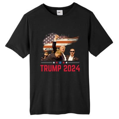 Trump 2024 Outlaw Hillbilly J.D.Vance 2024 Donald Trump Tall Fusion ChromaSoft Performance T-Shirt