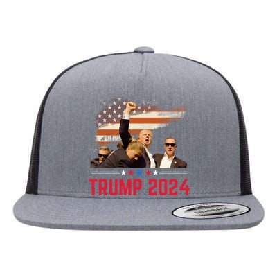 Trump 2024 Outlaw Hillbilly J.D.Vance 2024 Donald Trump Flat Bill Trucker Hat