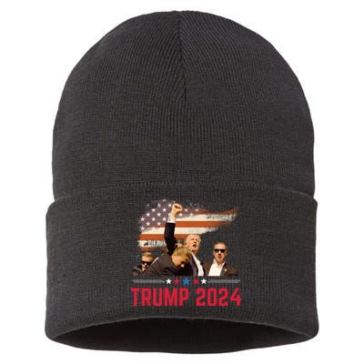 Trump 2024 Outlaw Hillbilly J.D.Vance 2024 Donald Trump Sustainable Knit Beanie