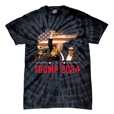 Trump 2024 Outlaw Hillbilly J.D.Vance 2024 Donald Trump Tie-Dye T-Shirt