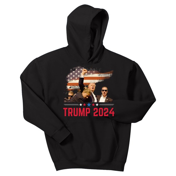 Trump 2024 Outlaw Hillbilly J.D.Vance 2024 Donald Trump Kids Hoodie