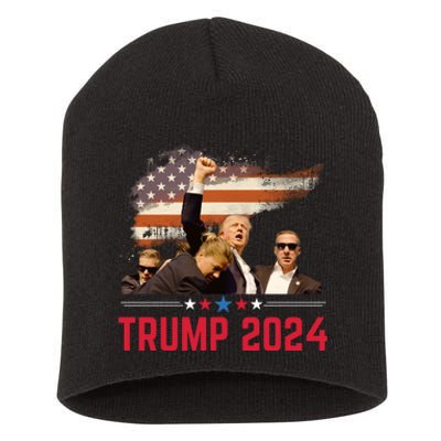 Trump 2024 Outlaw Hillbilly J.D.Vance 2024 Donald Trump Short Acrylic Beanie