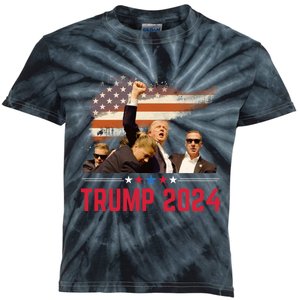 Trump 2024 Outlaw Hillbilly J.D.Vance 2024 Donald Trump Kids Tie-Dye T-Shirt