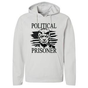 Trump 2024 Outlaw President Trump Not Guilty Performance Fleece Hoodie