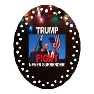 Trump 2024 One Nation Under God Bold Design Ceramic Oval Ornament