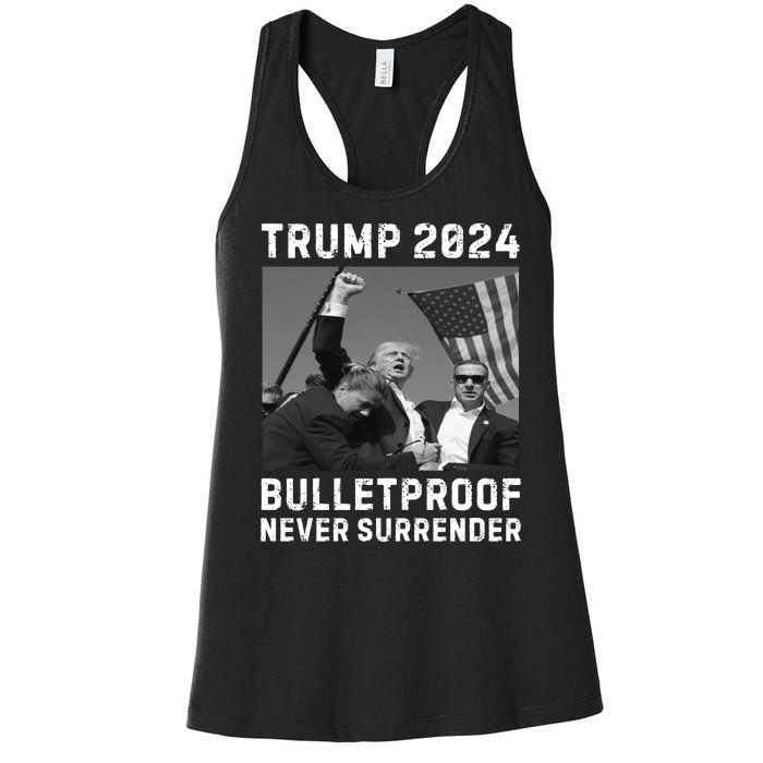 Trump 2024 Our President Our Fighter Women's Racerback Tank