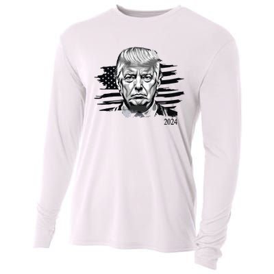 Trump 2024 Outlaw President Trump Not Guilty Cooling Performance Long Sleeve Crew