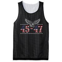 Trump 2024 President 45 And 47 American Flag Trump 2024 Mesh Reversible Basketball Jersey Tank