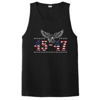 Trump 2024 President 45 And 47 American Flag Trump 2024 PosiCharge Competitor Tank