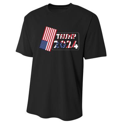 Trump 2024 Patriotic Theme Performance Sprint T-Shirt